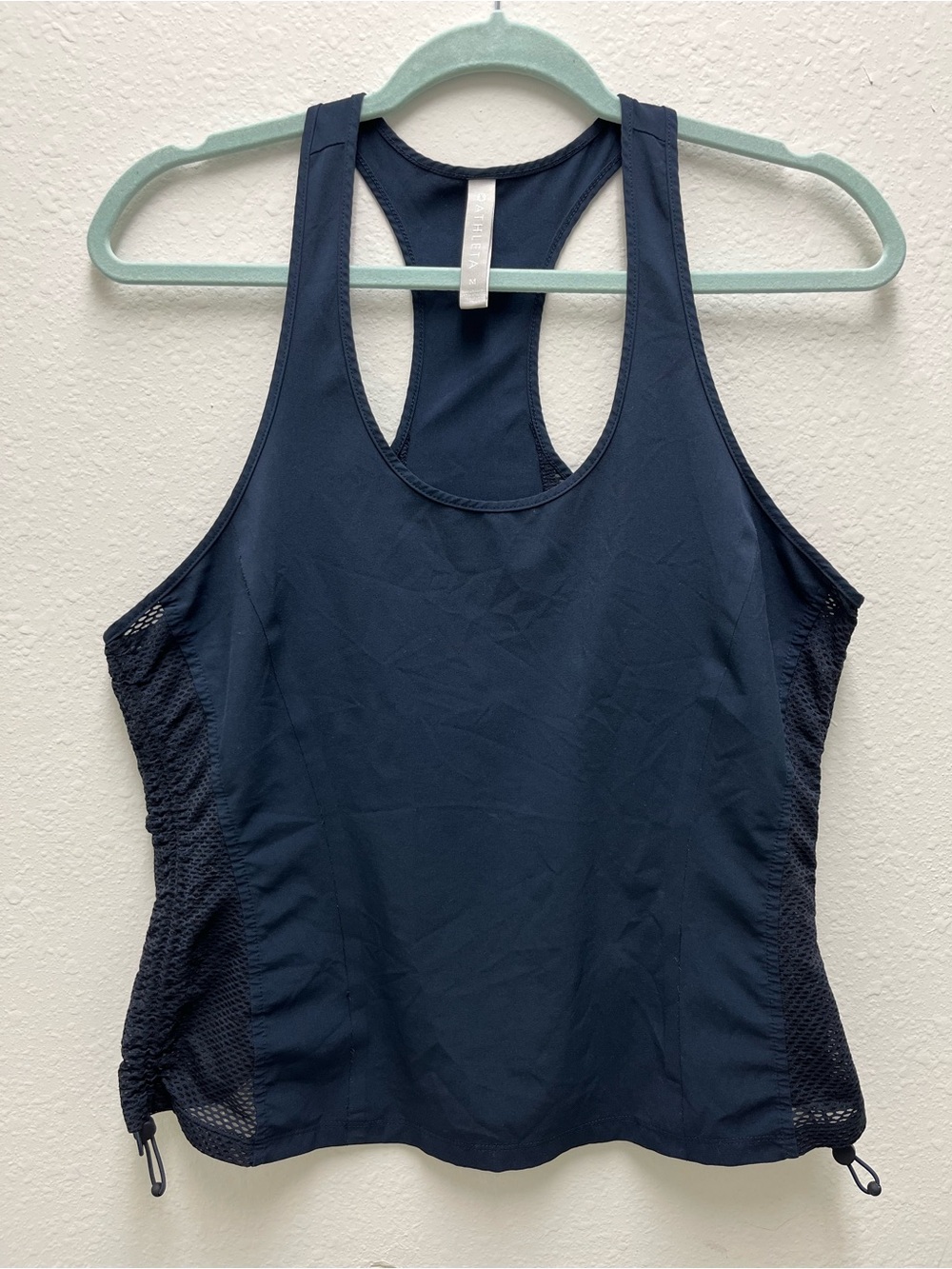 Athleta Navy Racerback Workout Tank Size M